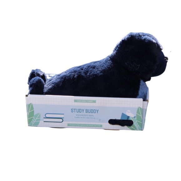 Tiny Love & Carry Study Buddy Navy Weighted Seal‎ - Picture 2 of 4